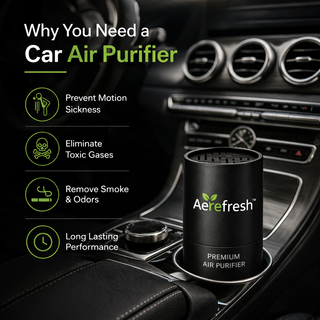 Aerefresh Natural Activated Carbon Air Purifier – Odor & Smoke Remover (No Electricity)